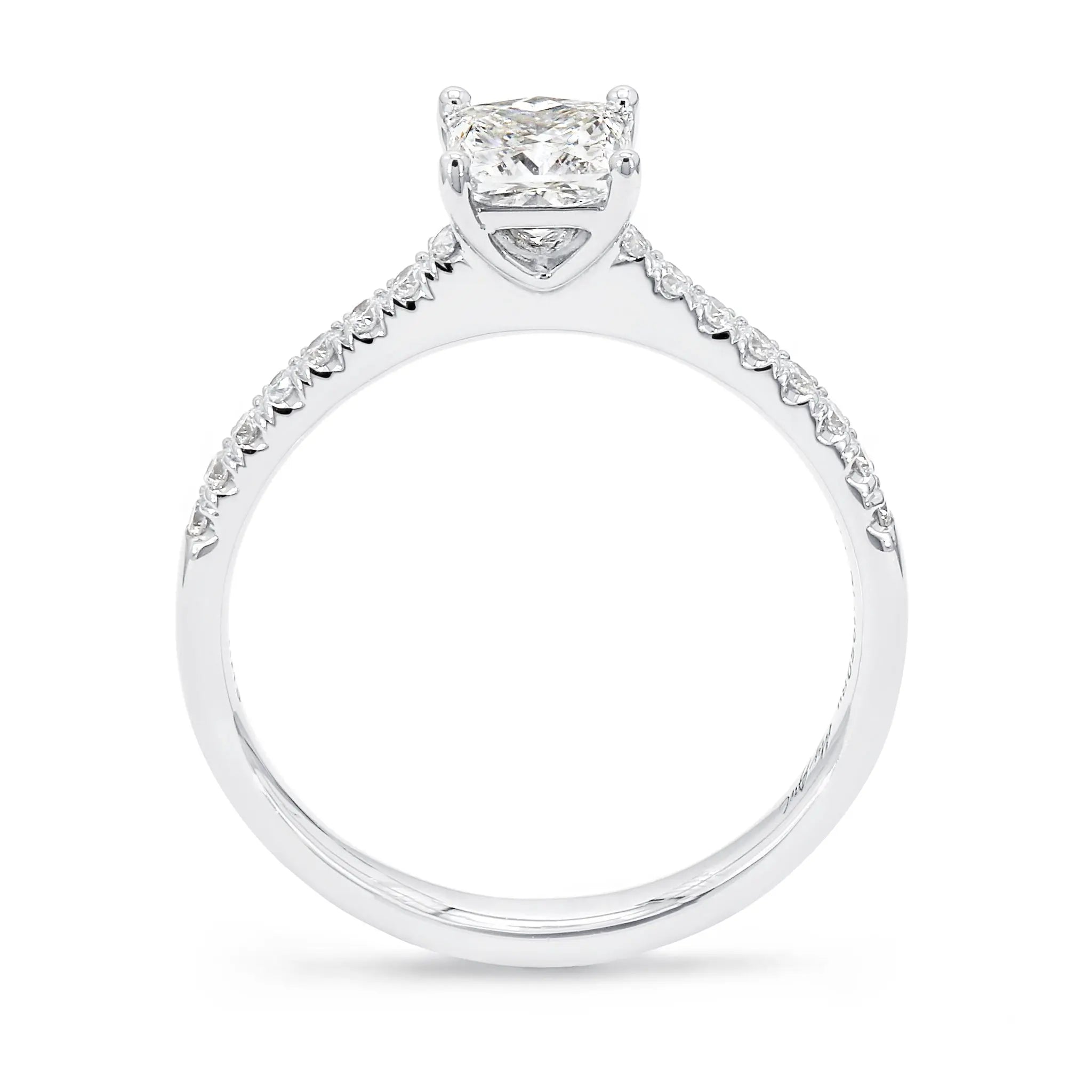 Shimansky - My Girl Microset Diamond Engagement Ring 0.70ct Crafted in 18K White Gold