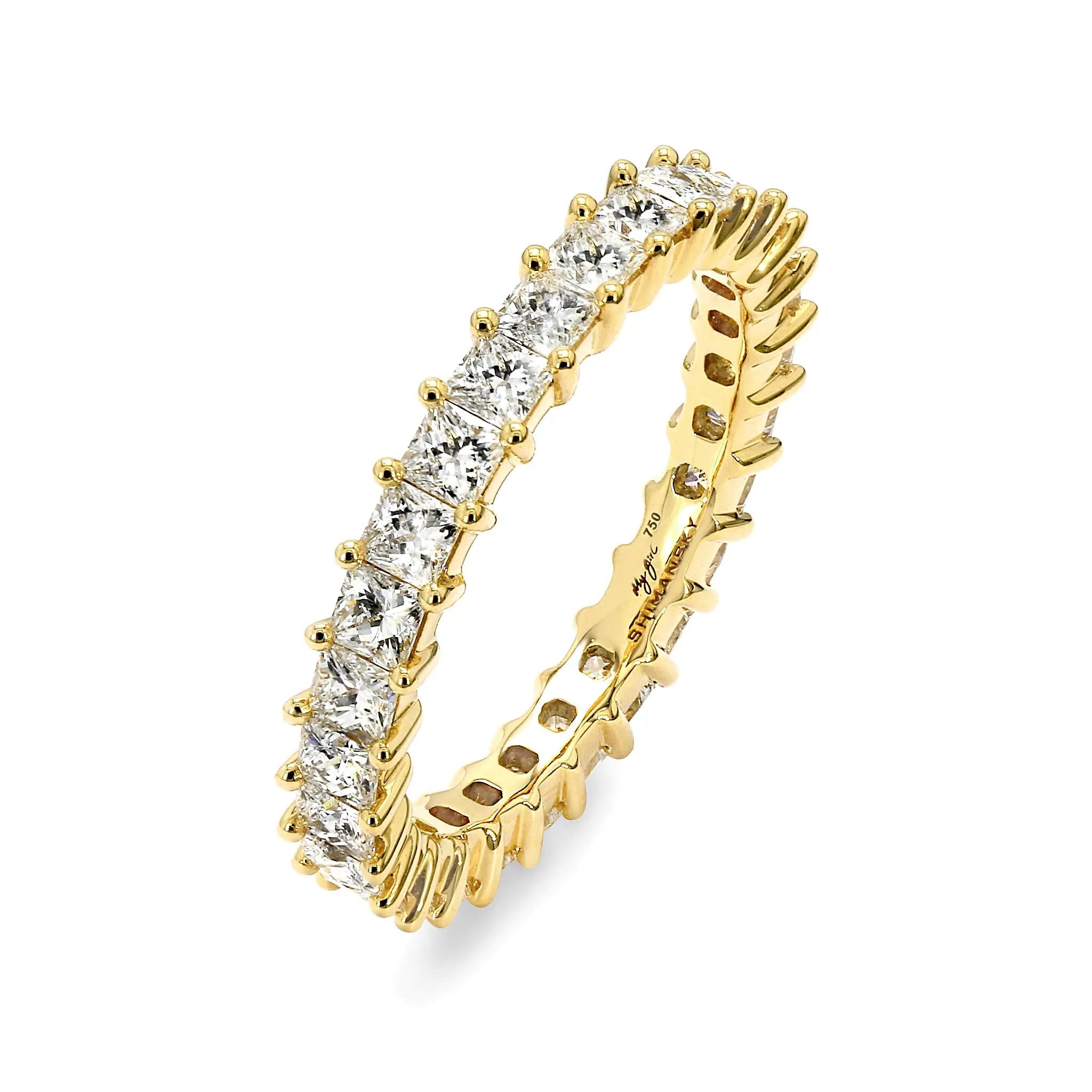 Shimansky - My Girl Claw set Full Eternity Diamond Ring 2.00ct Crafted in 18K Yellow Gold