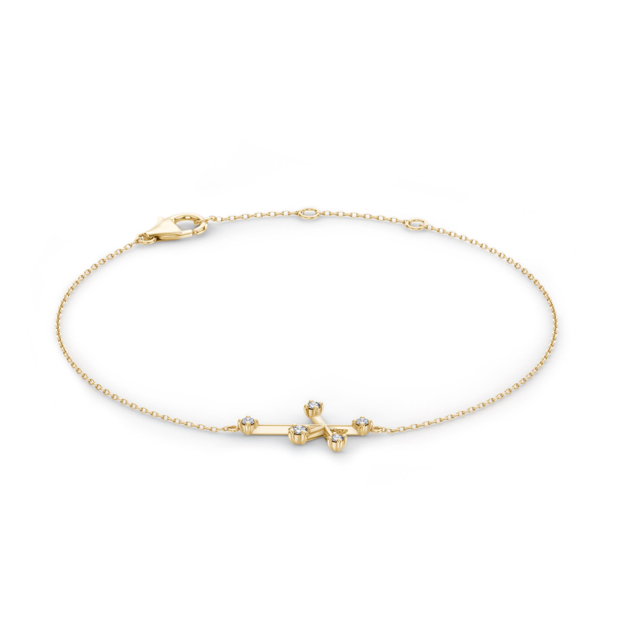 Shimansky - Southern Cross Diamond Bracelet Crafted in 14K Yellow Gold