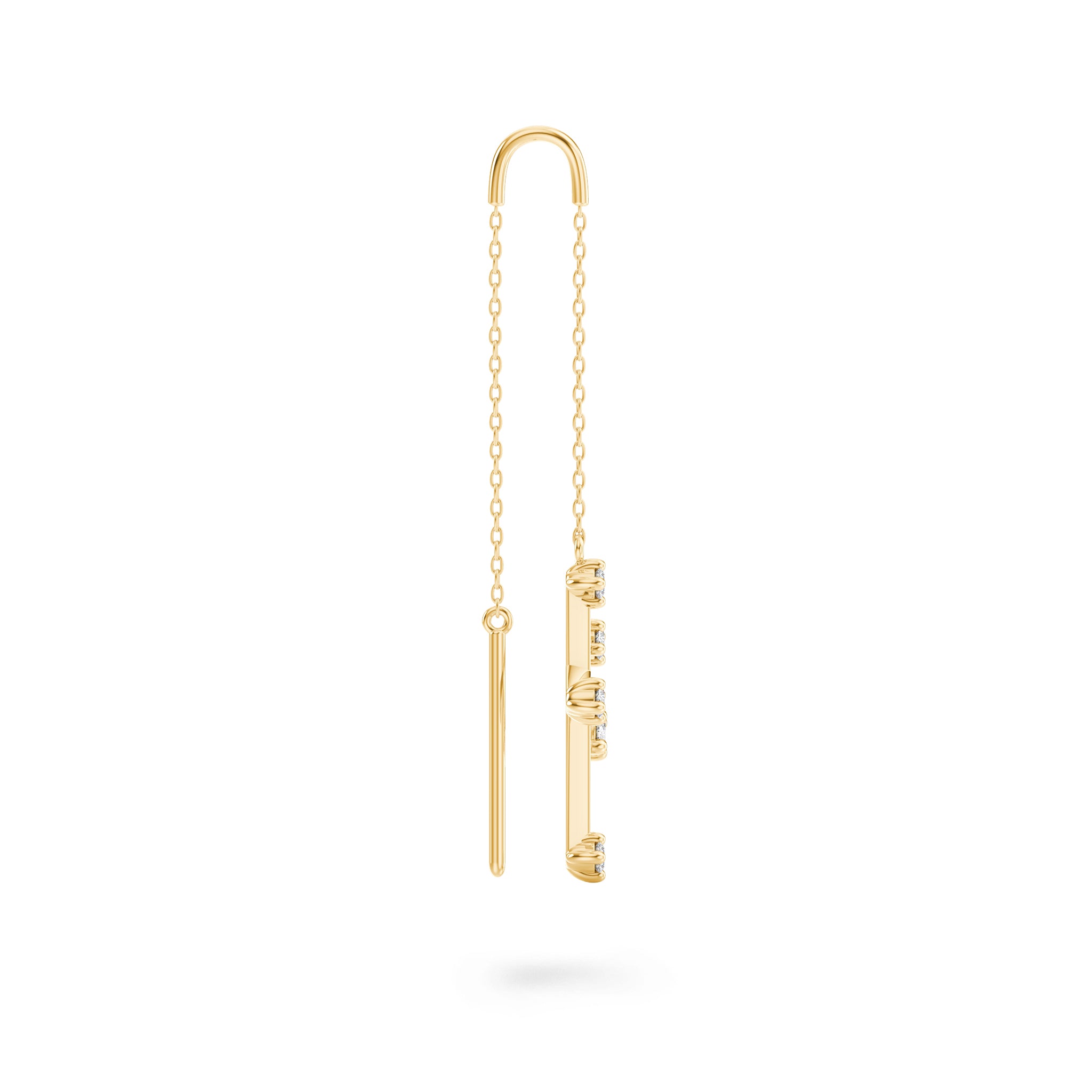 Shimansky - Southern Cross Dangling Diamond Drop Earrings Crafted in 14K Yellow Gold