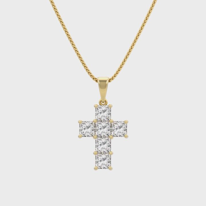 Shimansky - My Girl Diamond Cross Pendant 1.00ct Crafted in 18K Yellow Gold Product Video