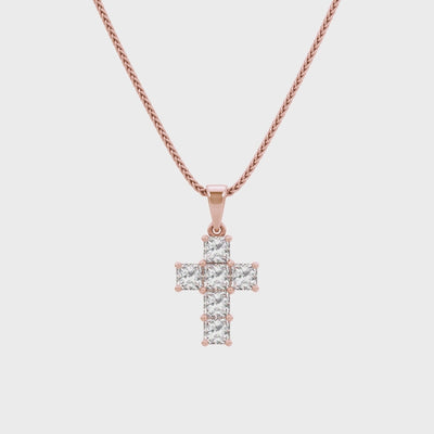 Shimansky - My Girl Diamond Cross Pendant 0.40ct Crafted in 18K Rose Gold Product Video